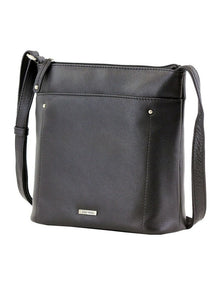 Zip Top Crossbody Bag in Nomad Black