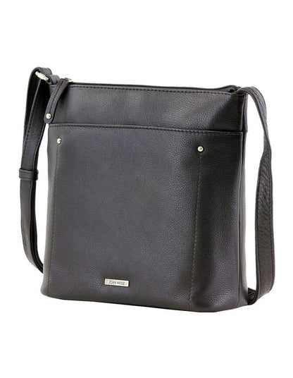 Zip Top Crossbody Bag in Nomad Black