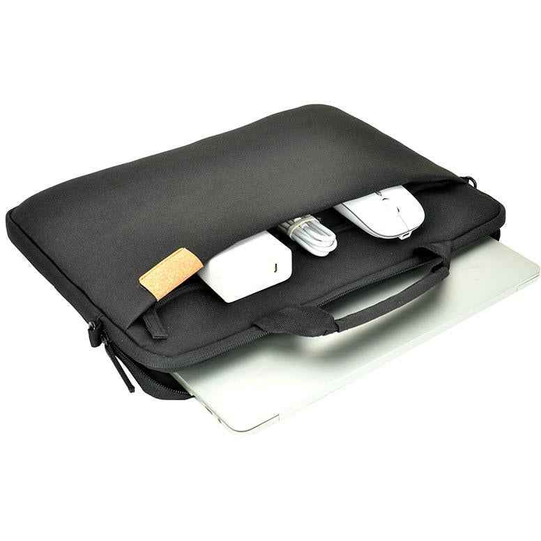 XCD Recycled 13.3" Slimline Laptop Briefcase Bag V2 (Black)