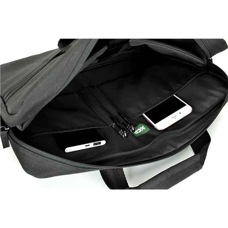 XCD Recycled 15.6" Laptop Briefcase Bag V2 (Black)