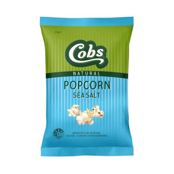 COBS MICROWAVE POPCORN 85G:SEA SALT:.:85 GRAM