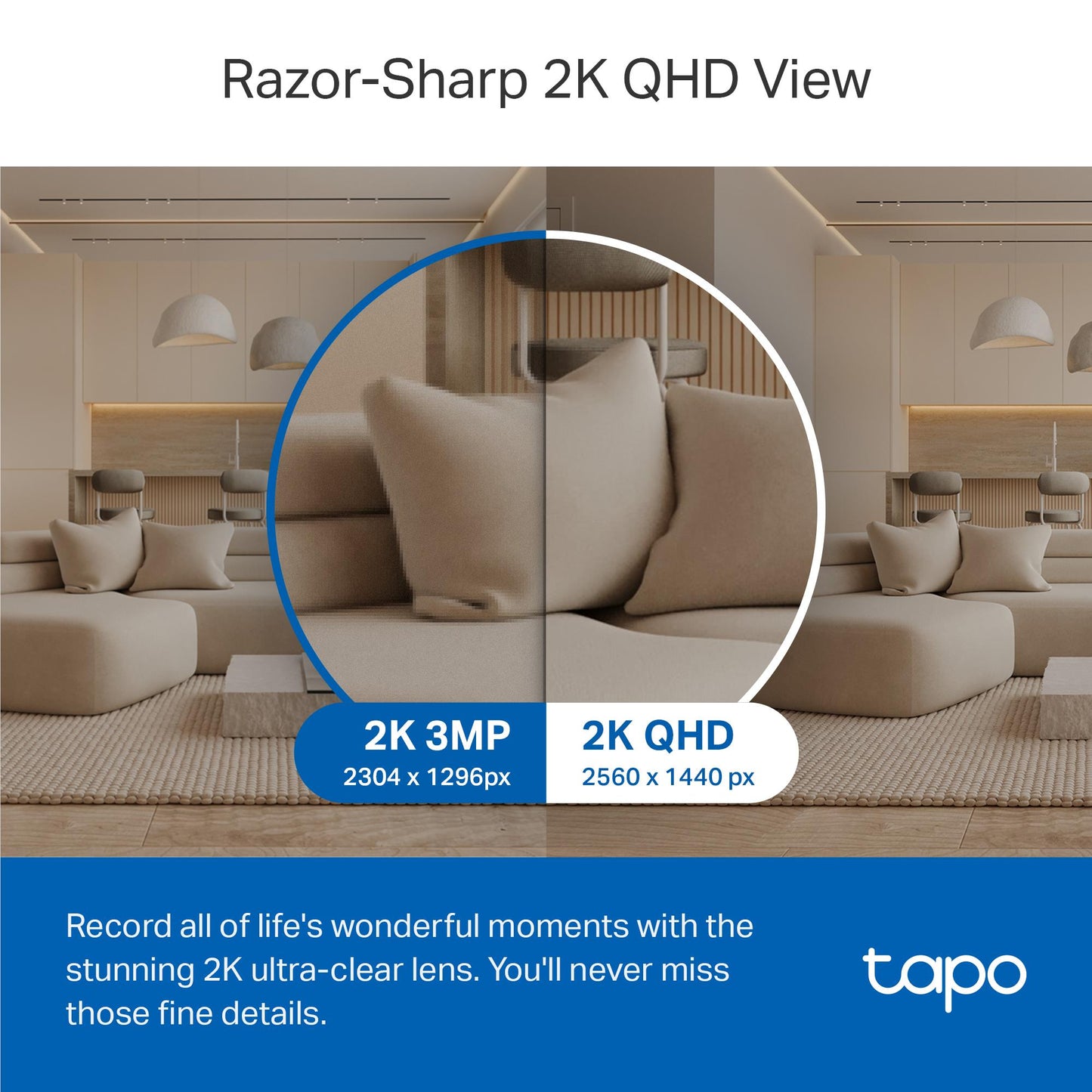 TP-Link Tapo 2K Pan/Tilt AI Home Security Wi-Fi Camera