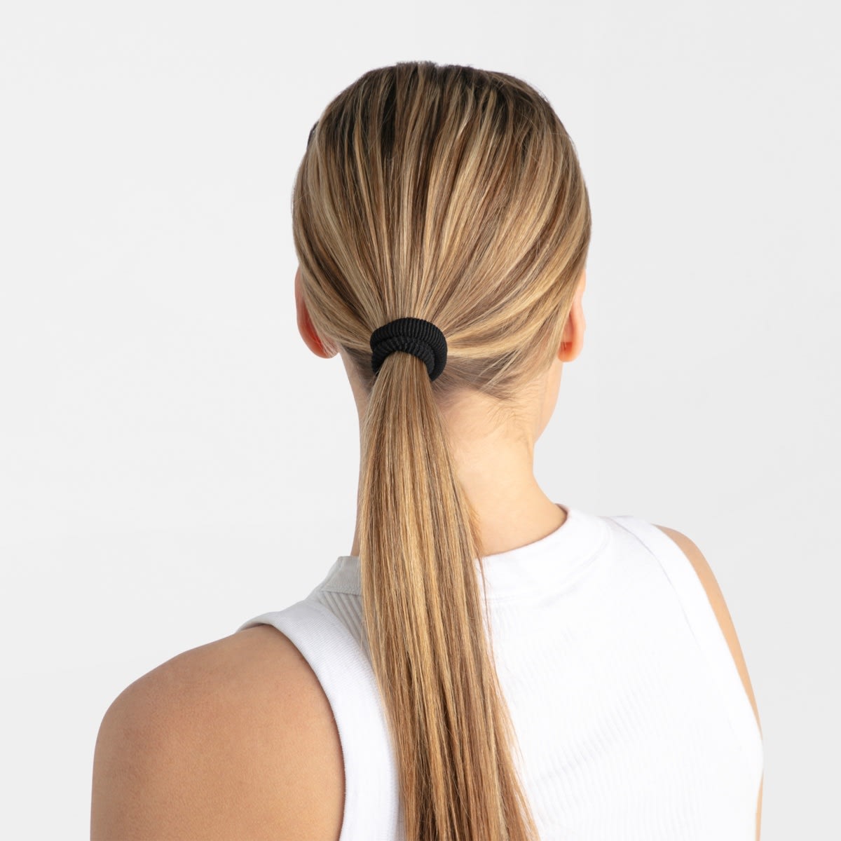 OXX Haircare 8 Pack Ponytailers - Black, Extra Large Thick