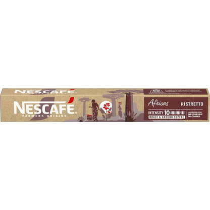 Nescafe Farmers Origin Pods Africas Ristretto Coffee Capsules 10 pack