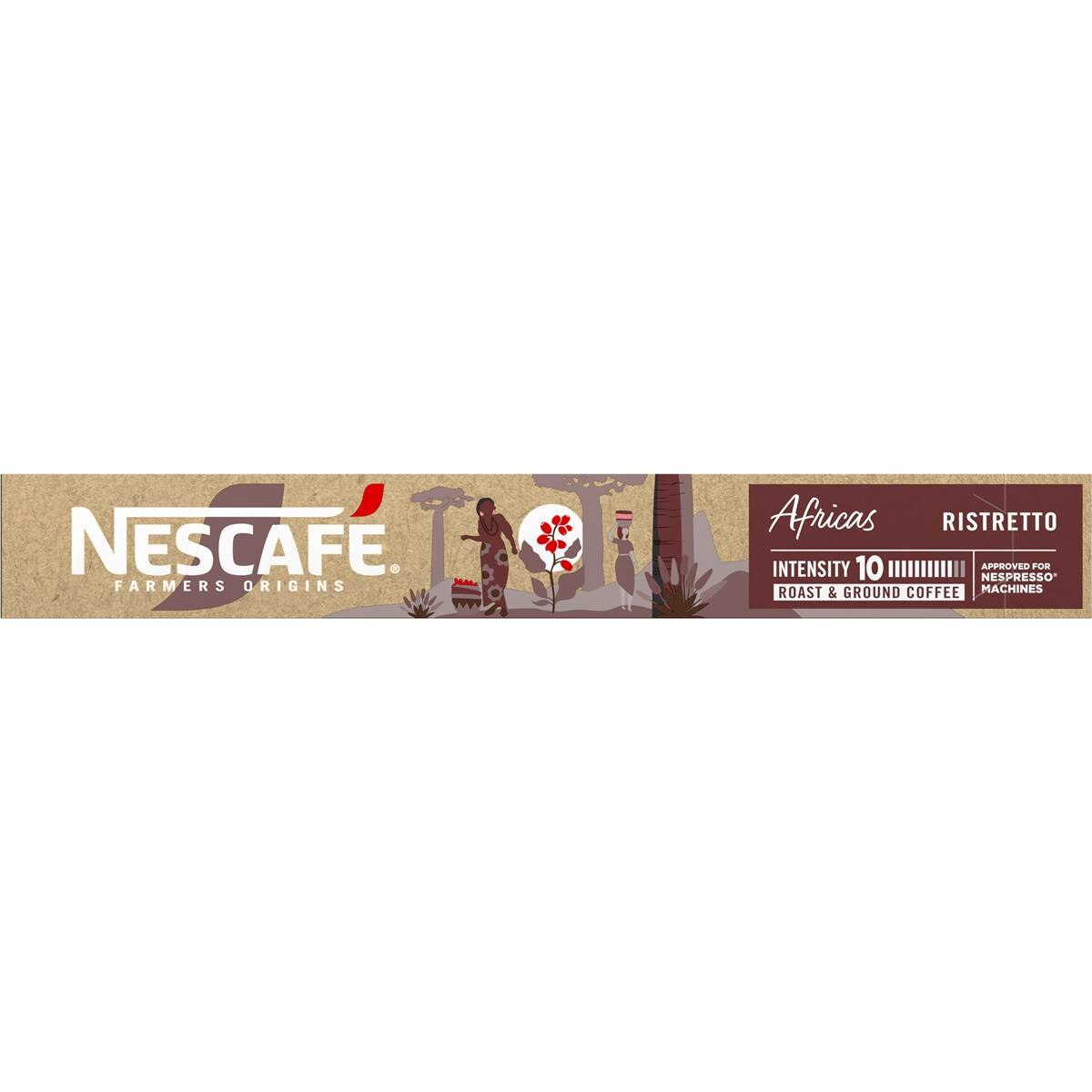 Nescafe Farmers Origin Pods Africas Ristretto Coffee Capsules 10 pack