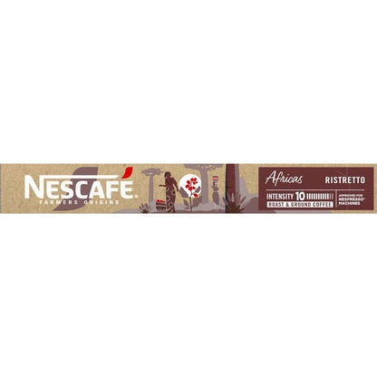 Nescafe Farmers Origin Pods Africas Ristretto Coffee Capsules 10 pack