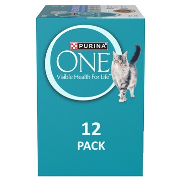 Purina One Wet Cat Food Healthy Adult Ocean Fish In Gravy 70g x 12 pack