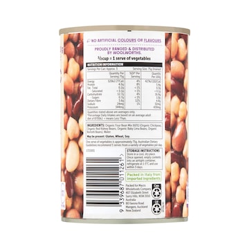 Macro Organic 4 Bean Mix 420g