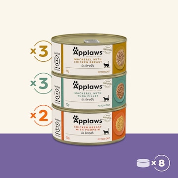 Applaws Wet Cat Food Cuisine Selection 70g x 8 pack