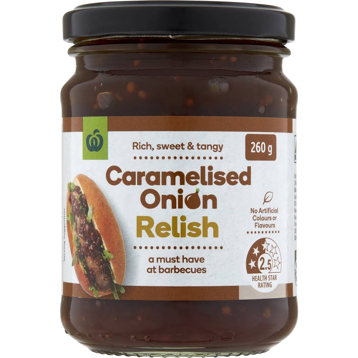 Woolworths Caramelised Onion Relish 260g