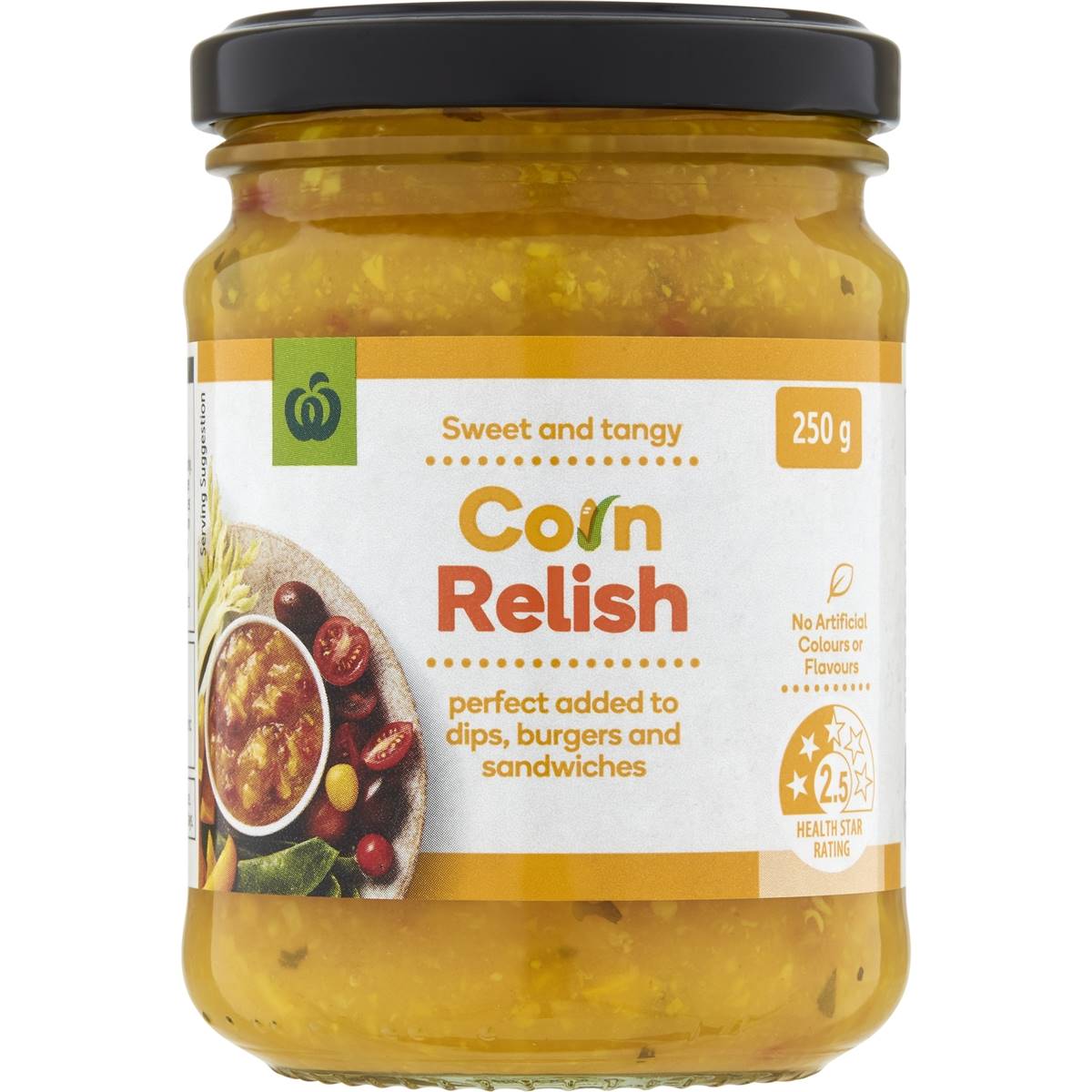 Woolworths Corn Relish 250g