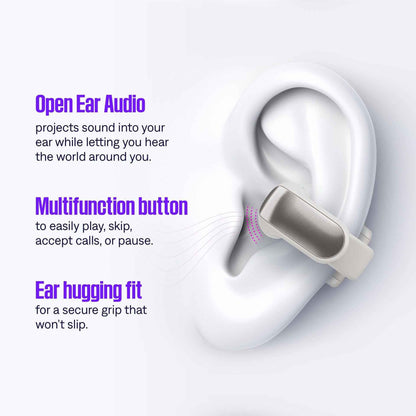 Bose Ultra Open Earbuds (White Smoke)