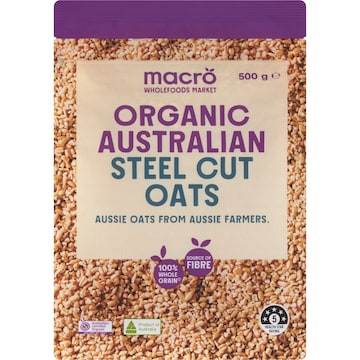 Macro Organic Steel Cut Oats 500g