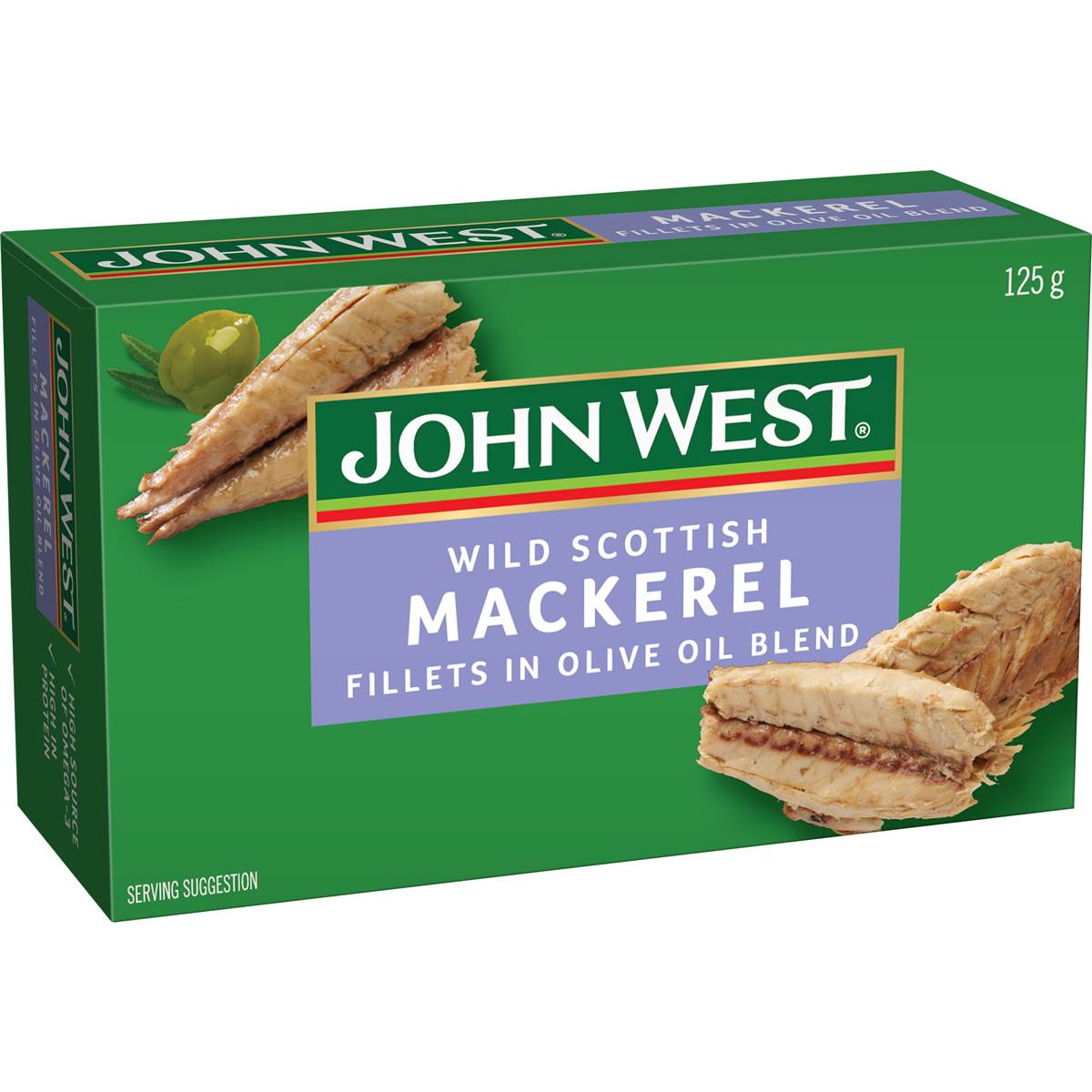 John West Wild Scottish Mackerel In Olive Oil 125g