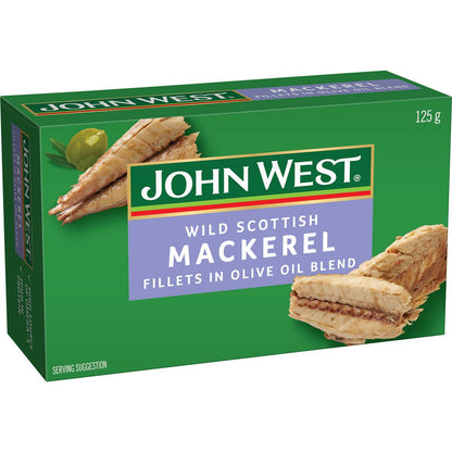 John West Wild Scottish Mackerel In Olive Oil 125g