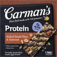 Carman's Protein Bars Salted Dark Choc & Almond 5 pack