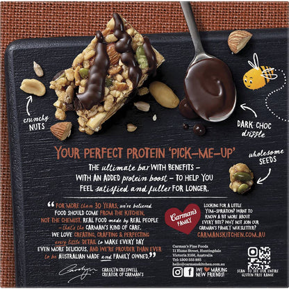 Carman's Protein Bars Salted Dark Choc & Almond 5 pack