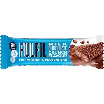 Fulfil Vitamin & Protein Bar Milk Choc Crunch Flavour 55g