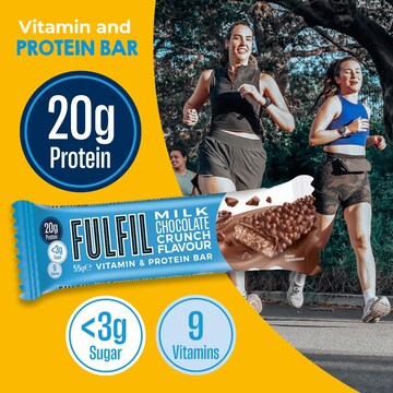 Fulfil Vitamin & Protein Bar Milk Choc Crunch Flavour 55g