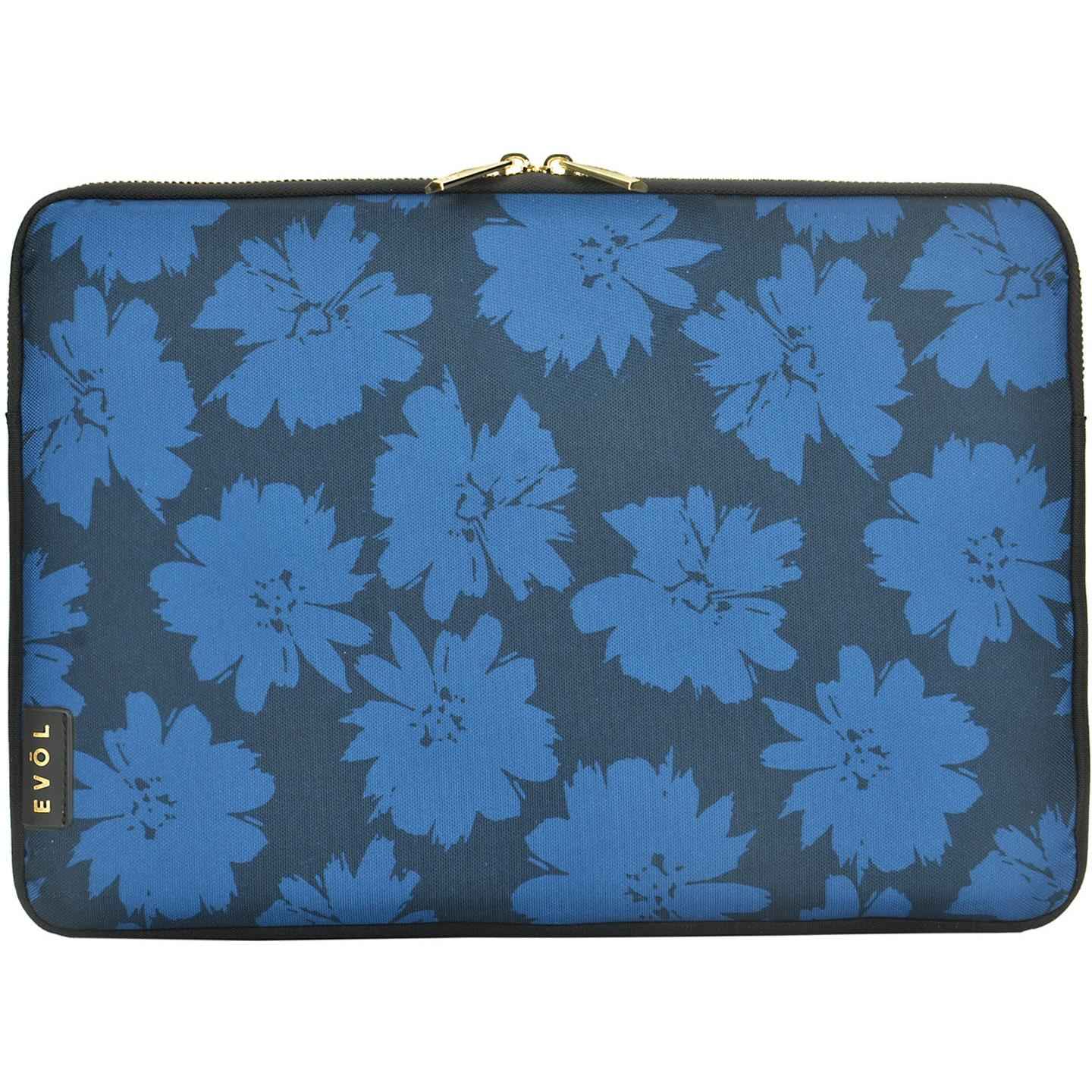 Generation Earth Artisan Pattern 13.3 - 14.1" Laptop Sleeve (Blue Flower)