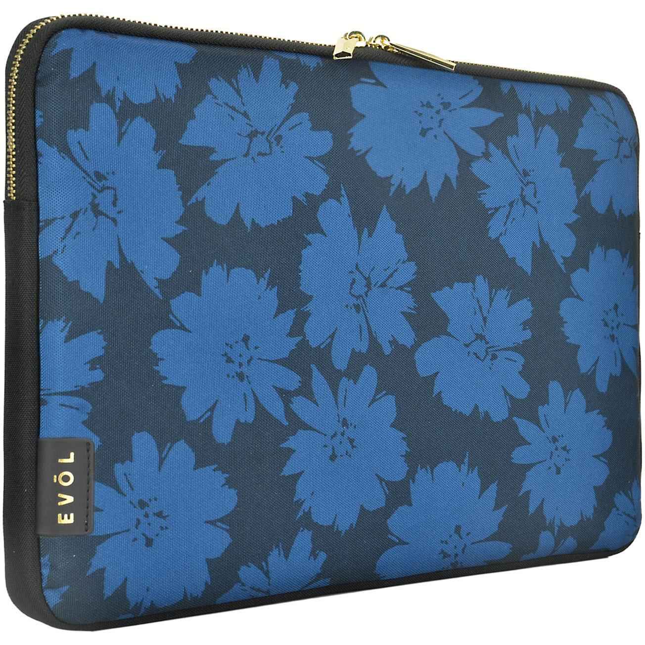 Generation Earth Artisan Pattern 13.3 - 14.1" Laptop Sleeve (Blue Flower)