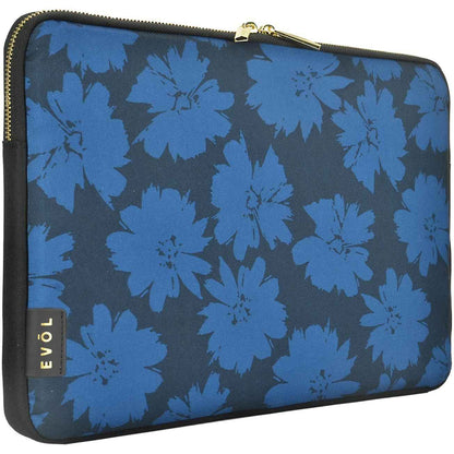 Generation Earth Artisan Pattern 13.3 - 14.1" Laptop Sleeve (Blue Flower)