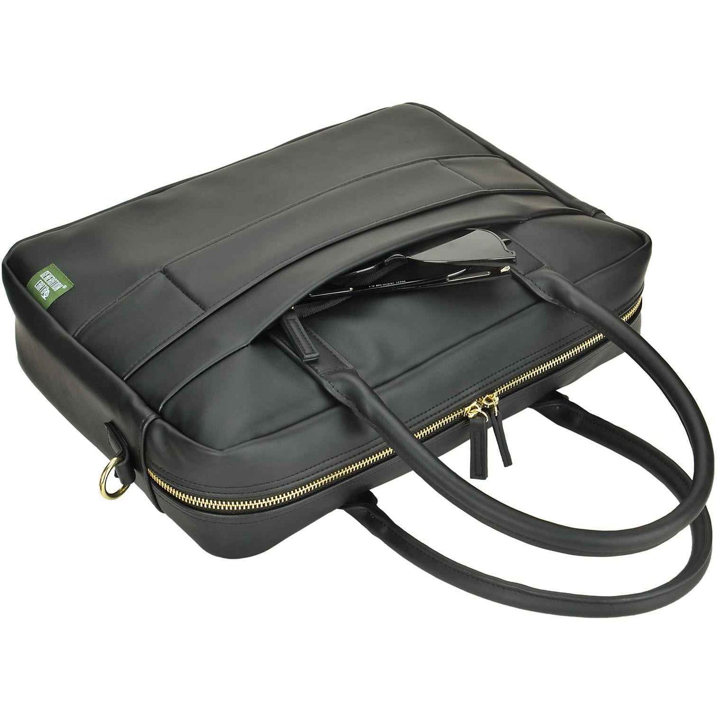 Generation Earth Recycled PU Berlin Briefcase (Black)