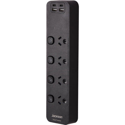 Jackson Fast Charge USB-C/A 4 Way Surge Protected Powerboard