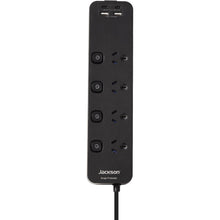 Jackson Fast Charge USB-C/A 4 Way Surge Protected Powerboard