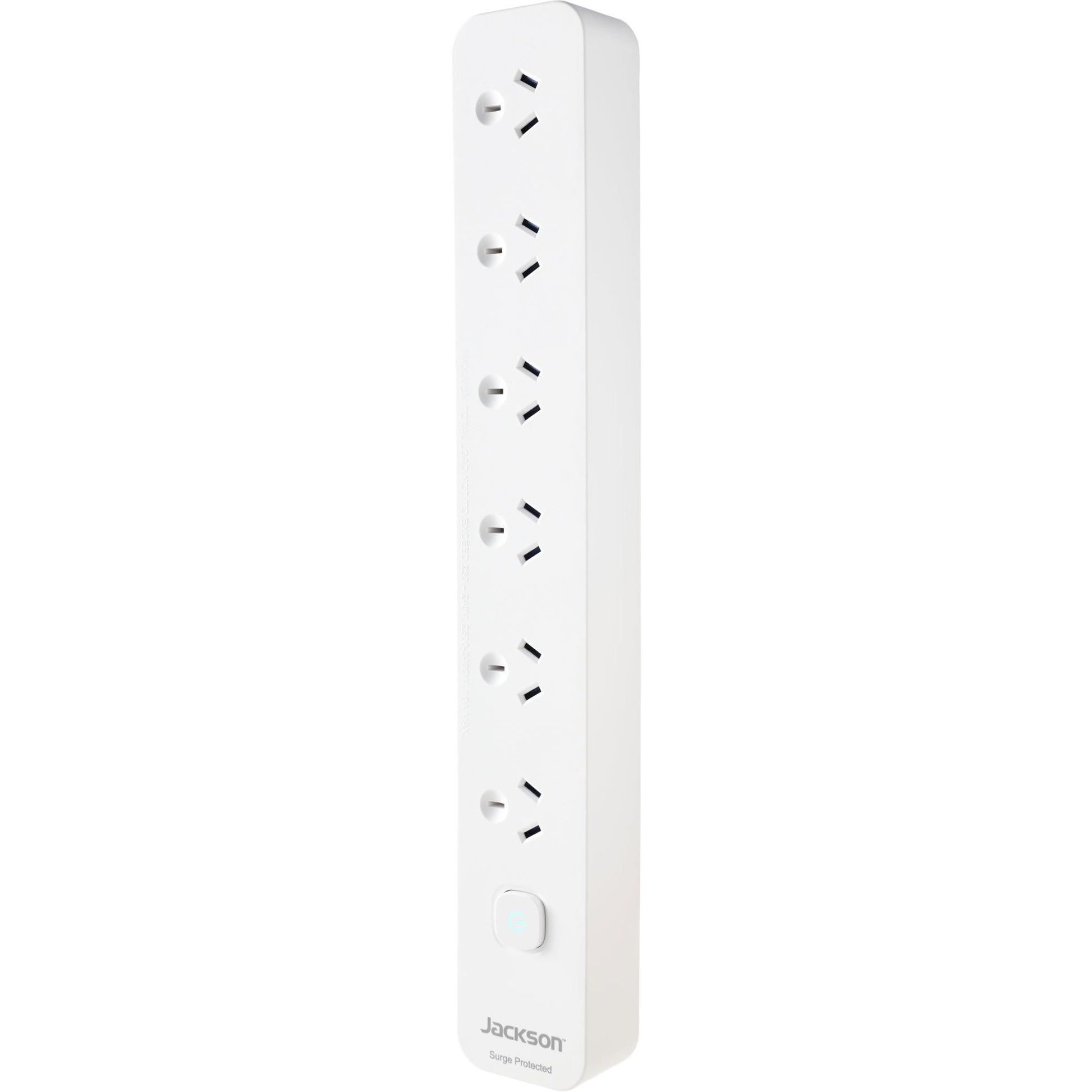 Jackson 6 Way Surge Protected Powerboard