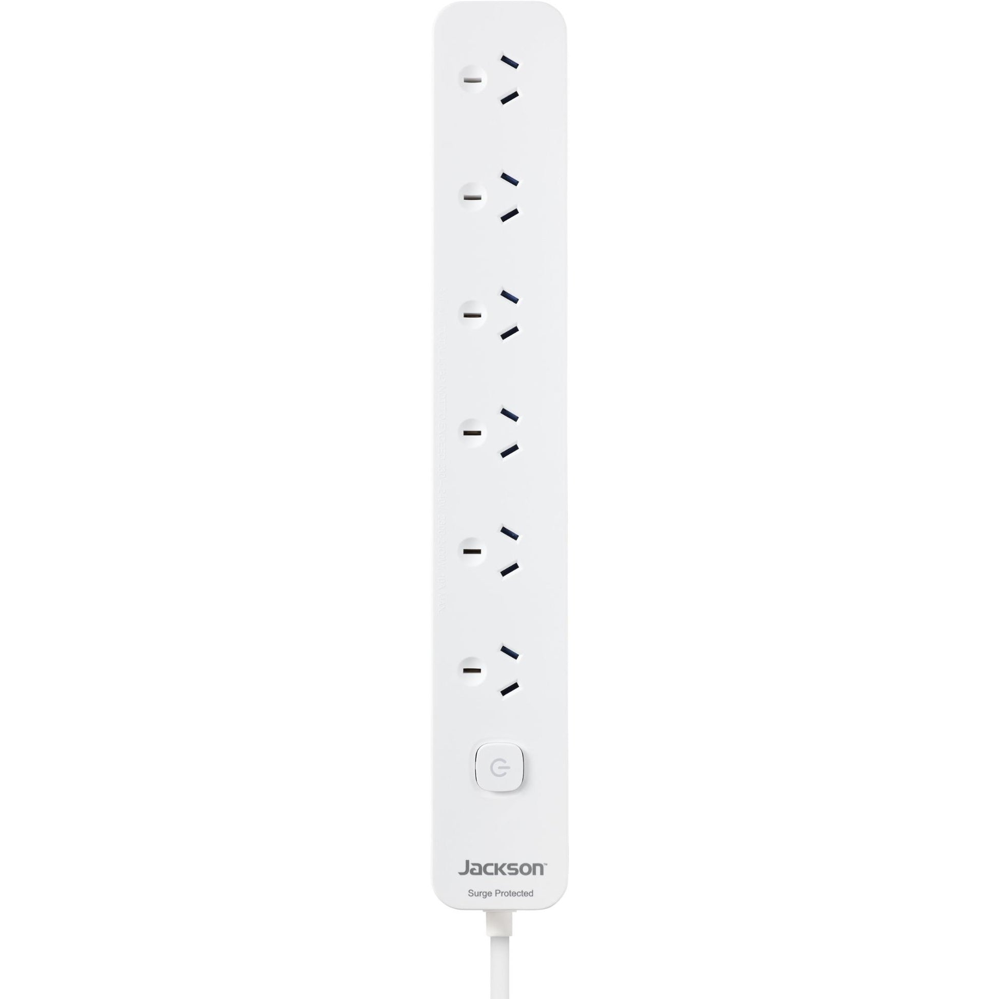 Jackson 6 Way Surge Protected Powerboard