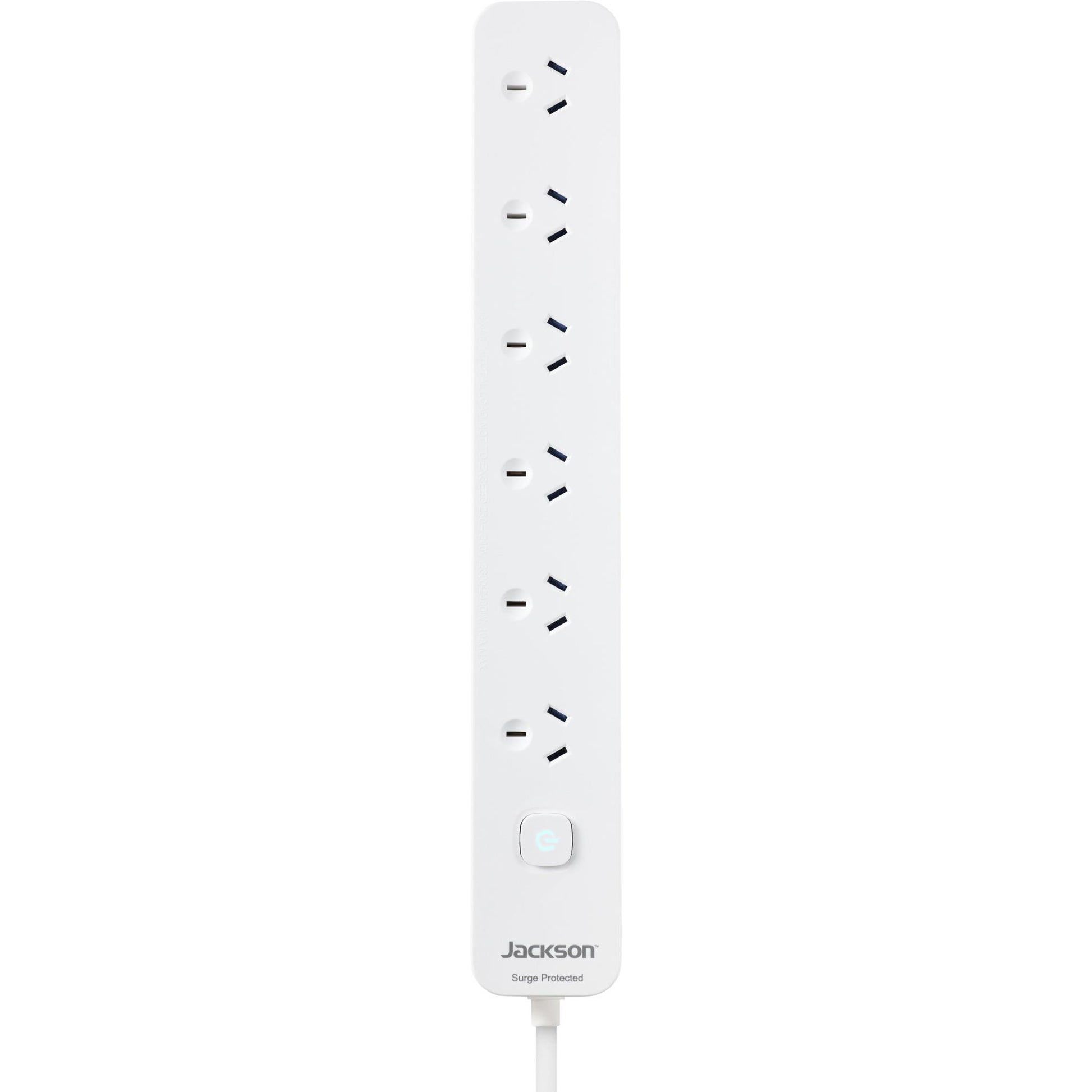 Jackson 6 Way Surge Protected Powerboard