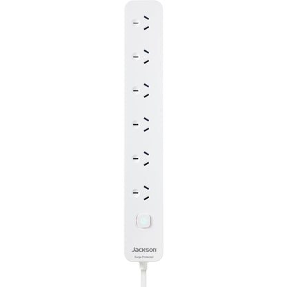 Jackson 6 Way Surge Protected Powerboard