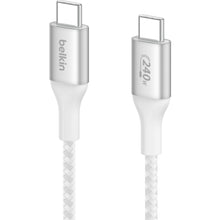 Belkin BoostCharge 240W USB-C Cable 1m (White)