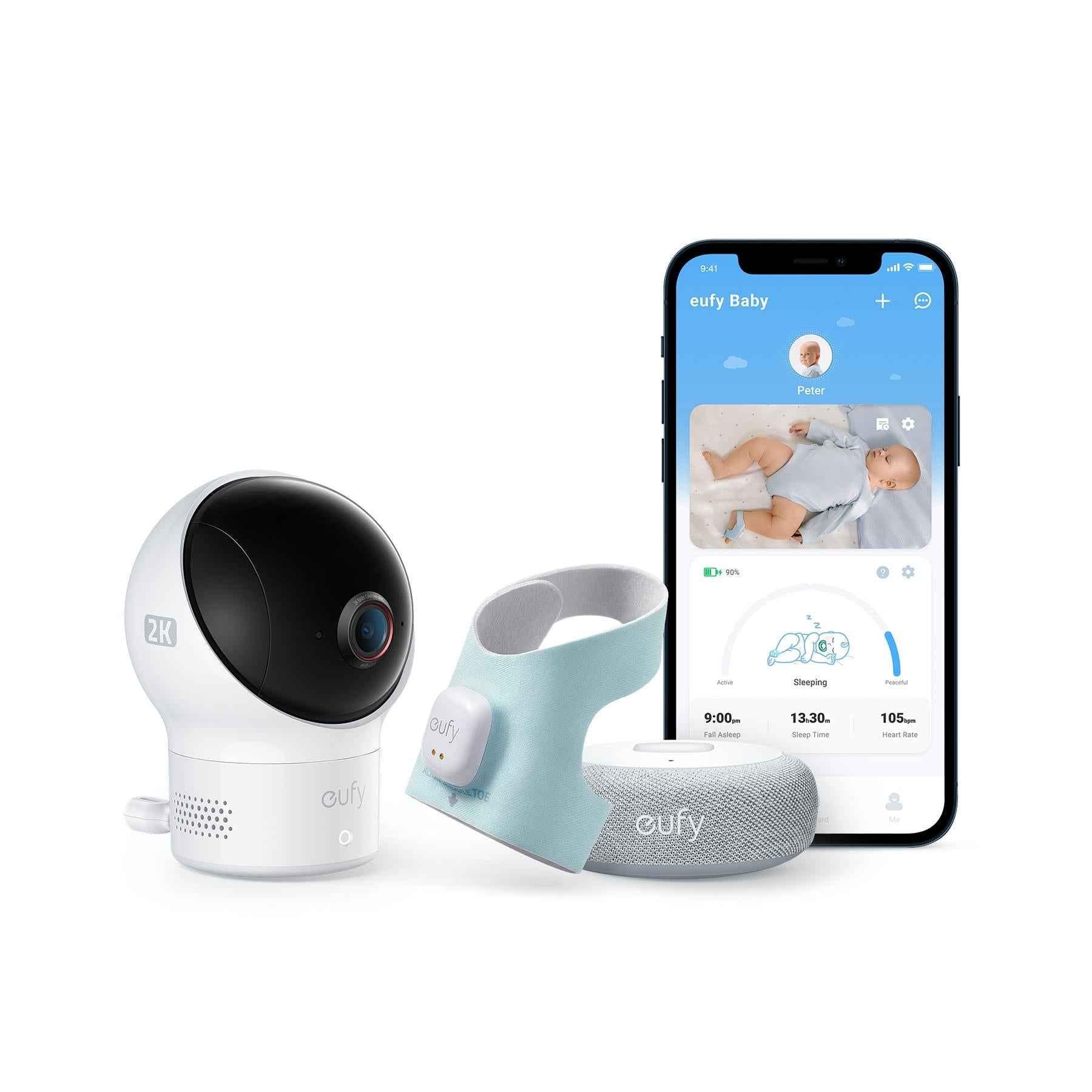 eufy Baby S340 Smart Sock Baby Monitor with Camera