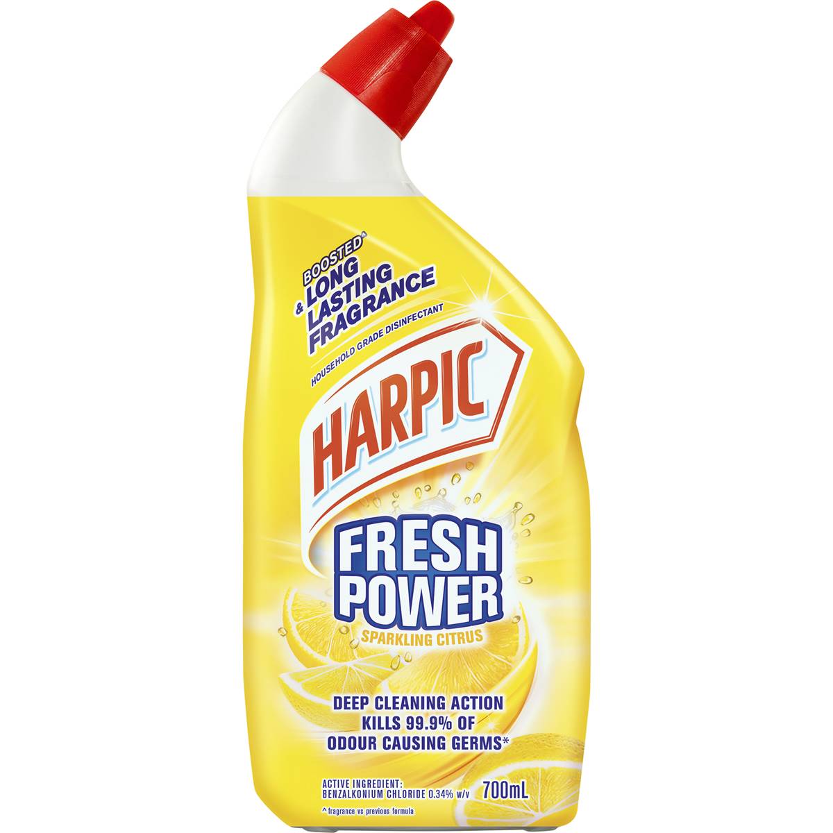 Harpic Fresh Power Sparkling Citrus Toilet Cleaner 700mL