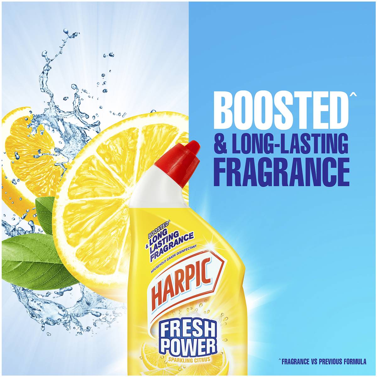 Harpic Fresh Power Sparkling Citrus Toilet Cleaner 700mL