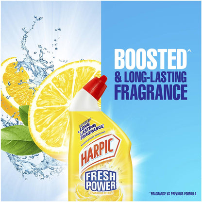 Harpic Fresh Power Sparkling Citrus Toilet Cleaner 700mL