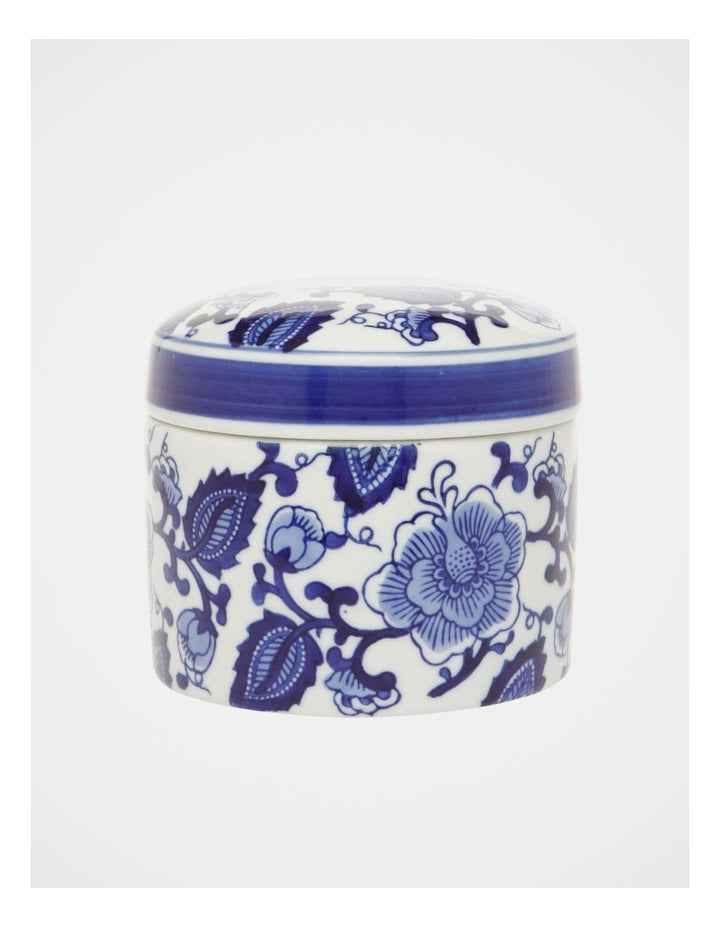 Hand-Painted Ginger Cylindrical Canister