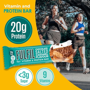 Fulfil Vitamin & Protein Bar Choc Salted Caramel Flavour 55g