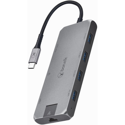 Bonelk Long-Life 8-in-1 Multiport USB-C Hub (Space Grey)