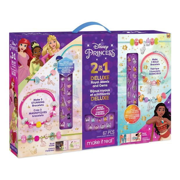 Make It Real 2 In 1 Disney Princess Deluxe Royal Jewels and Gems