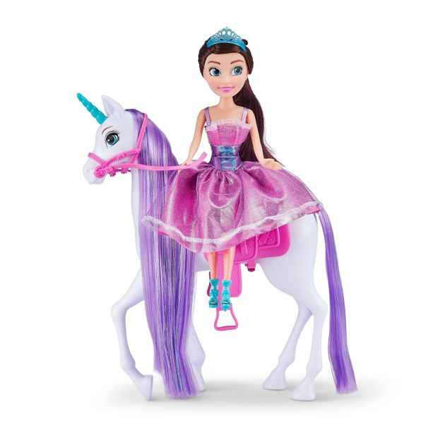 Sparkle Girlz Unicorn and Princess Doll Set by ZURU