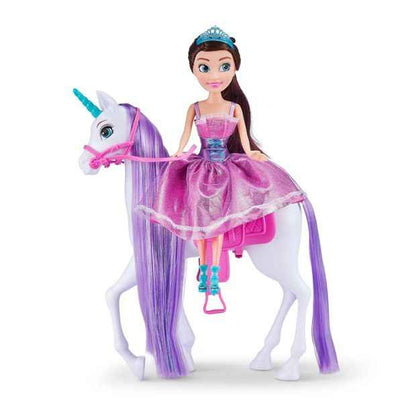 Sparkle Girlz Unicorn and Princess Doll Set by ZURU
