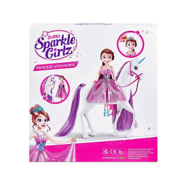 Sparkle Girlz Unicorn and Princess Doll Set by ZURU