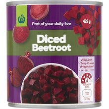 Woolworths Canned Diced Beetroot 425g