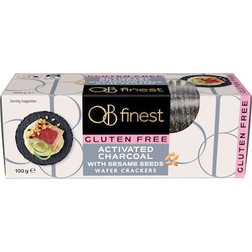 OB Finest Activated Charcoal Wafer Crackers 100g