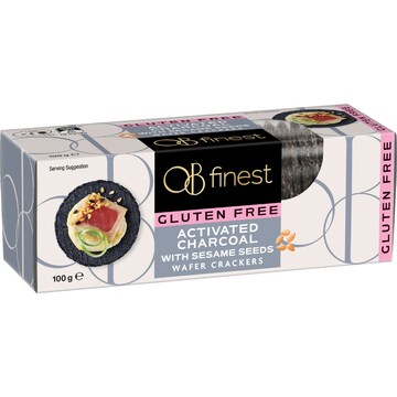 OB Finest Activated Charcoal Wafer Crackers 100g