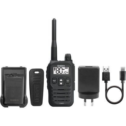 Uniden UH825 80 Channels 2 Watt UHF Handheld Radio