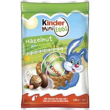 Kinder Easter Hazelnut Chocolate Mini Eggs Bag 100g